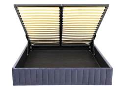 Bedbodem Met Opbergruimte 160 X 200 Cm Van Grijs Velours - Sethi Van Dreamea-Ysmée Discount