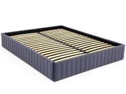 Bedbodem Met Opbergruimte 160 X 200 Cm Van Grijs Velours - Sethi Van Dreamea-Ysmée Discount