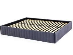 Bedbodem Met Opbergruimte 160 X 200 Cm Van Grijs Velours - Sethi Van Dreamea-Ysmée Discount