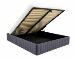 Bedbodem Met Opbergruimte 160 X 200 Cm Van Grijs Velours - Sethi Van Dreamea-Ysmée Discount