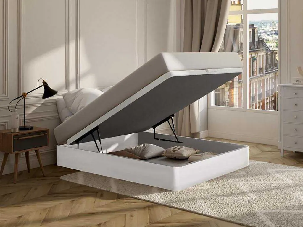 Bedbodem Met Opbergruimte Hestia Van Ysmee - Mat Wit - 160 X 200 Cm-Ysmée Online