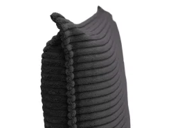 Bedhoofd 180 Cm - Ribfluweel - Antraciet Grijs - Ambrilia-Vente-unique