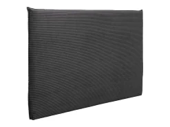 Bedhoofd 180 Cm - Ribfluweel - Antraciet Grijs - Ambrilia-Vente-unique