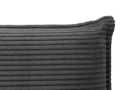 Bedhoofdeinde 160 Cm - Corduroy Fluweel - Antraciet Grijs - Ambrilia-Vente-unique Best