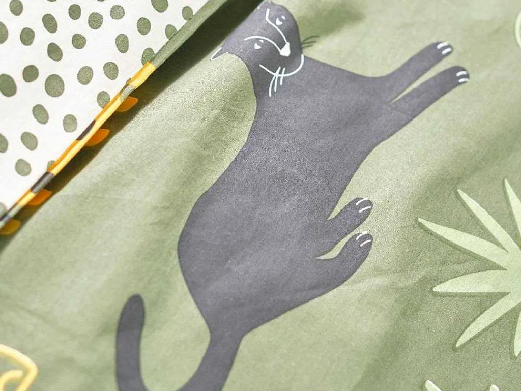 Bedlinnen Voor Kinderen Met Dieren Van De Savanne In Katoen Met 57 Draden/Cm - Dekbedovertrek 140 X 200 Cm + 1 Kussensloop - Veelkleurig - Zolika-OZAIA Discount