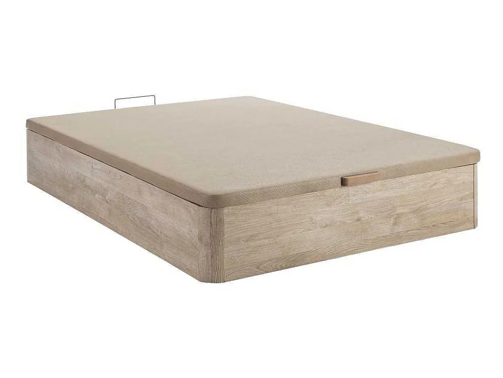 Bedset 140 X 190 Cm - Bedbodem Met Lichte Houtlook En Opbergruimte + Matras In Schuim Met Hoge Dichtheid - Heaven Van Play-DREAMEA Outlet