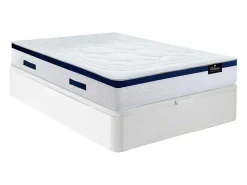 Bedset 180 X 200 Cm - Witte Bedbodem Met Opbergruimte + Matras Met Pocketveren - Marquis Van Dreamea Play-Palacio New