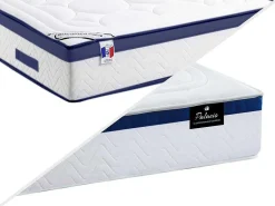 Bedset 180 X 200 Cm - Witte Bedbodem Met Opbergruimte + Matras Met Pocketveren - Marquis Van Dreamea Play-Palacio New