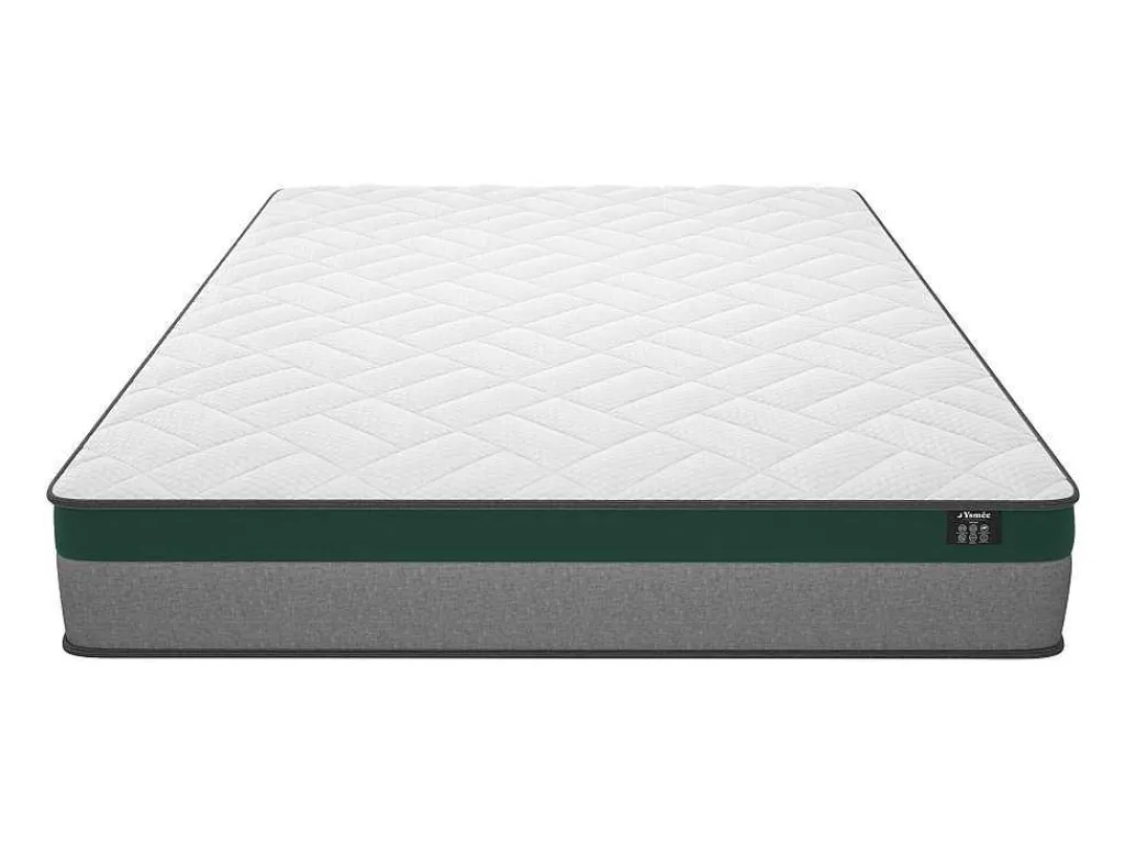 Bedset 140 X 190 Cm - Witte Bedbodem Met Opbergruimte + Matras Met Pocketveren - Prestige Van Ysmee Play-Ysmée Clearance