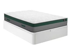 Bedset 140 X 190 Cm - Witte Bedbodem Met Opbergruimte + Matras Met Pocketveren - Prestige Van Ysmee Play-Ysmée Clearance
