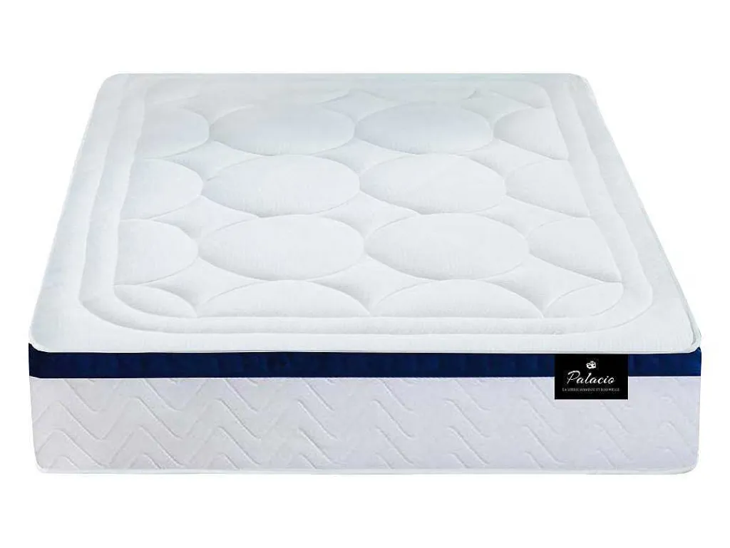 Bedset 140 X 190 Cm - Witte Bedbodem Met Opbergruimte + Matras Met Pocketveren - Marquis Van Dreamea Play-Palacio New