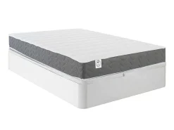 Bedset 160 X 200 Cm - Witte Bedbodem Met Opbergruimte + Matras In Schuim Met Hoge Dichtheid - Heaven Van Play-DREAMEA Discount