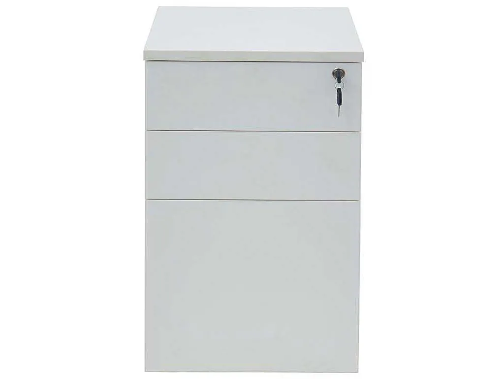 Behuizing Van Een Professioneel Mobiel Bureau - 3 Lades - Met Slot - Wit - Downtown-Workēa Hot