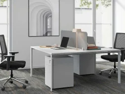 Behuizing Van Een Professioneel Mobiel Bureau - 3 Lades - Met Slot - Wit - Downtown-Workēa Hot
