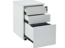Behuizing Van Een Professioneel Mobiel Bureau - 3 Lades - Met Slot - Wit - Downtown-Workēa Hot