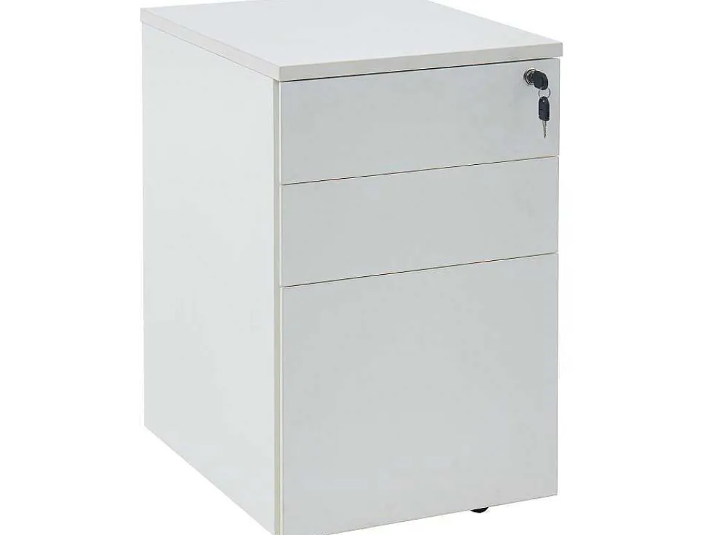 Behuizing Van Een Professioneel Mobiel Bureau - 3 Lades - Met Slot - Wit - Downtown-Workēa Hot