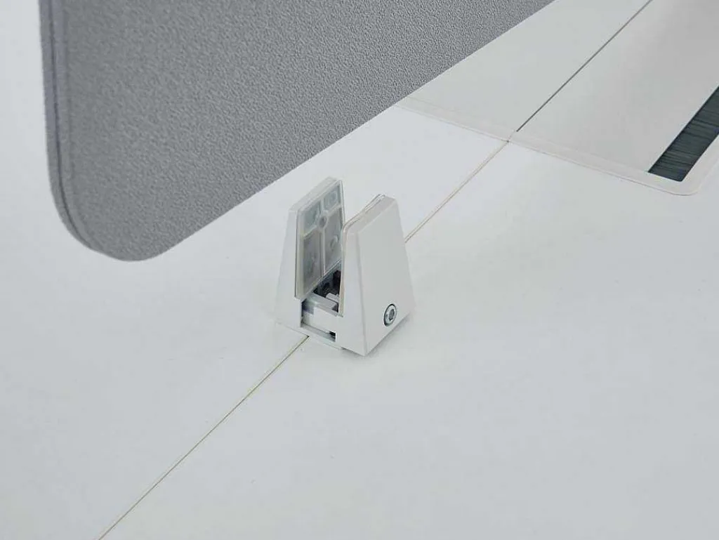 Benchbureau Voor 2 Personen - Wit - L140 Cm - Met Afscheiding - Downtown-Workēa Outlet