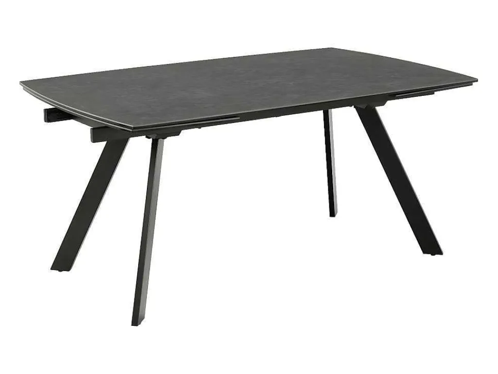 Berry Eetkamertafel 97X160/240Cm Met Extra Plaat Zwart.-Vente-unique New
