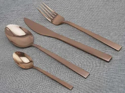 Bestekset 16 Stukken - Inox - Koperkleur - Briljant-OZAIA Hot