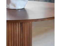 Bianca Eetkamertafel O110Cm Eik Fineer.-Vente-unique Hot