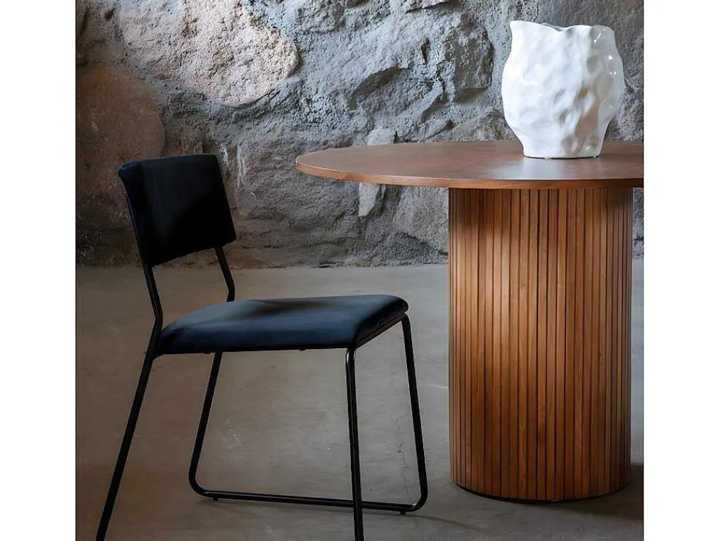 Bianca Eetkamertafel O110Cm Eik Fineer.-Vente-unique Hot