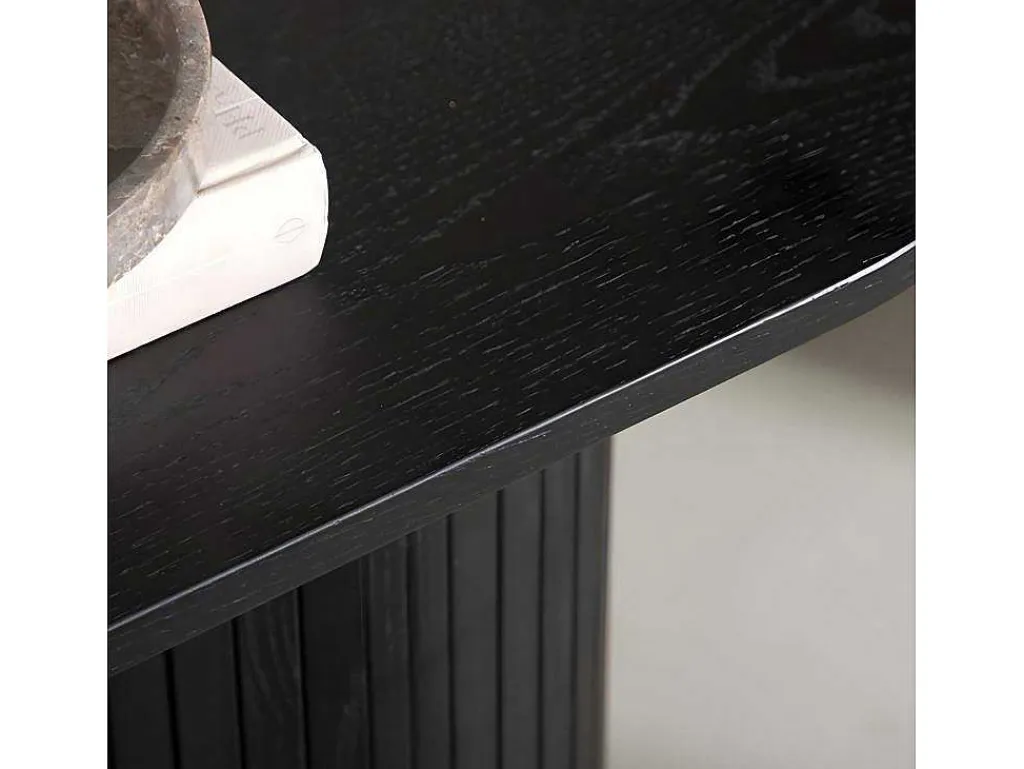 Bianca Sidetable 40X130Cm Zwart.-Vente-unique Discount