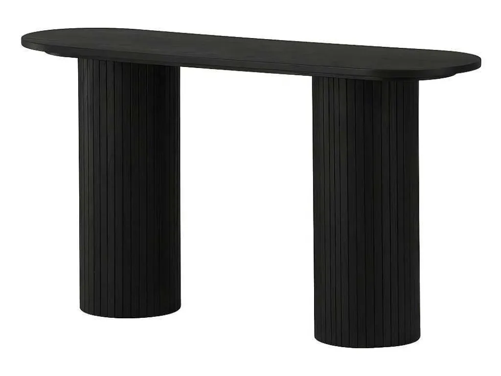 Bianca Sidetable 40X130Cm Zwart.-Vente-unique Discount