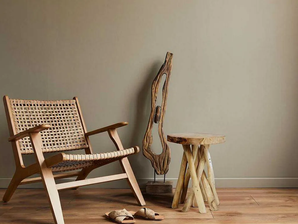 Bijzettafel Van Teakhout - Kleur: Naturel - Gayana-Vente-unique Clearance