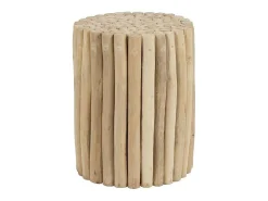 Bijzettafel Van Teakhout - Kleur: Naturel - Lutiana-Vente-unique Hot