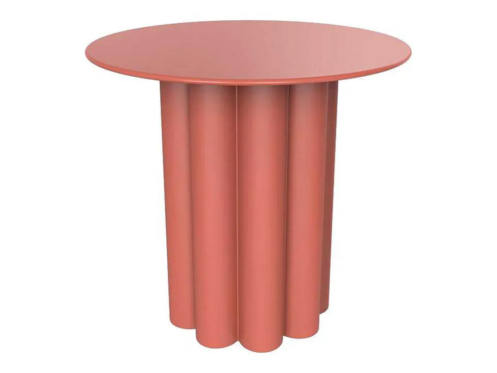 Bijzettafeltje Van Metaal - Terracotta - Gavopi-Vente-unique Clearance