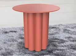 Bijzettafeltje Van Metaal - Terracotta - Gavopi-Vente-unique Clearance
