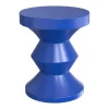 Bijzettafeltje Van Metaal - Blauw - Zolimi-Vente-unique Discount