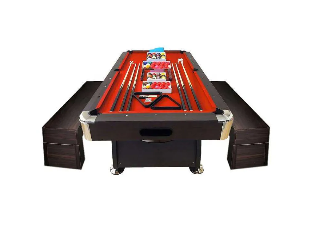Biljarttafel 8 Voet Met Containerbank Viper Red-ELITESHOPPING Discount