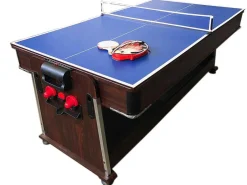 Biljarttafel 7 Voet Multi-Game Blauw Air Hockey + Tennistafel Stark-ELITESHOPPING Hot