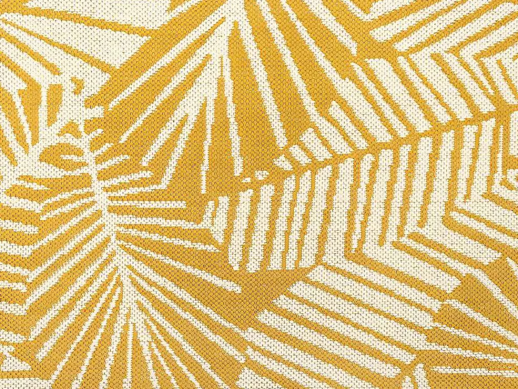 Binnen- Of Buitentapijt Bloemenmotief Curitiba - 150 X 200 Cm - Geel-OZAIA Discount