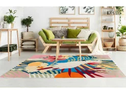 Binnen- Of Buitentapijt Etnische Stijl Perroco - 150 X 200 Cm - Multikleuren-OZAIA