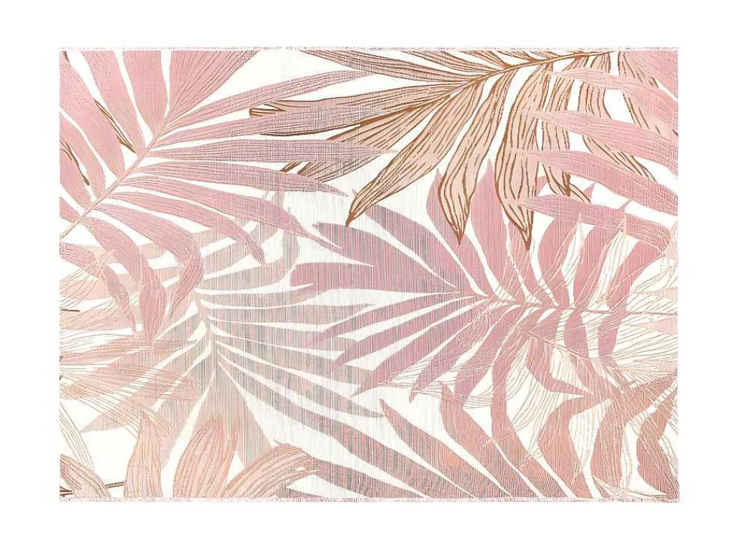 Binnen- Of Buitentapijt Etnische Stijl Bloemenmotief Roceta - 150 X 200 Cm - Roze-OZAIA Outlet