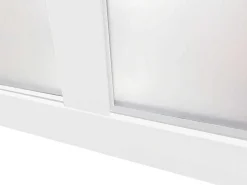 Binnenraam Van Aluminium Met Poedercoating - 210X130 Cm - Wit - Bayview-Vente-unique Discount