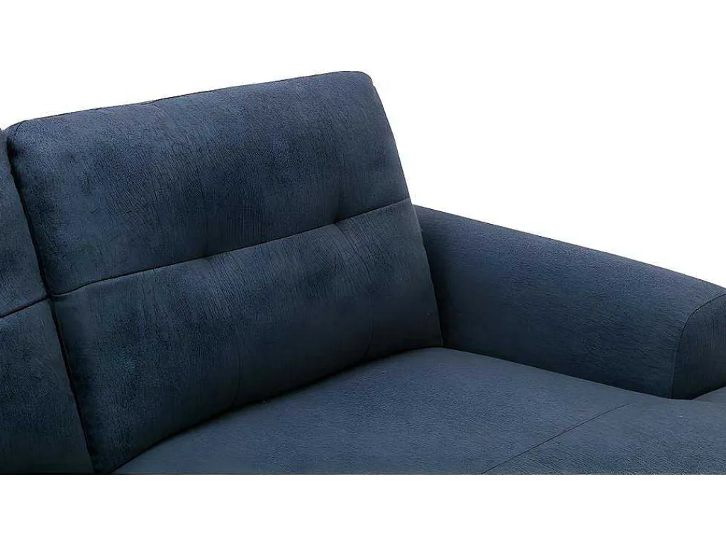 Blauwe Stoffen Hoekbank Rechts Neruda-Vente-unique Sale