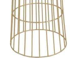 Bloembak Met Draadstructuur Van Metaal - D30 X H71 Cm - Goudkleurig - Cemoro-OZAIA Clearance