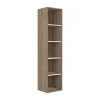 Boekenkast Met 5 Nissen - Licht Naturel En Wit - Najeli-Vente-unique Clearance