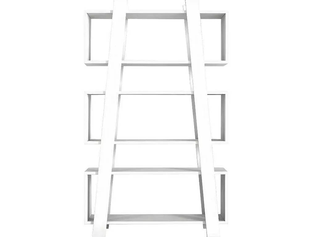 Boekenkast Met 3 Nissen - Wit - Esiri-Vente-unique