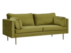 Boom Bank 3 Persoons Velours Groen.-Vente-unique Online