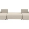 Brede Hoekslaapbank Van Beige Stof Ladazia-Vente-unique Outlet
