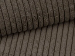 Bruine Fauteuil Van Ribfluweel Amelia-Vente-unique Hot