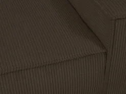 Bruine Fauteuil Van Ribfluweel Amelia-Vente-unique Hot