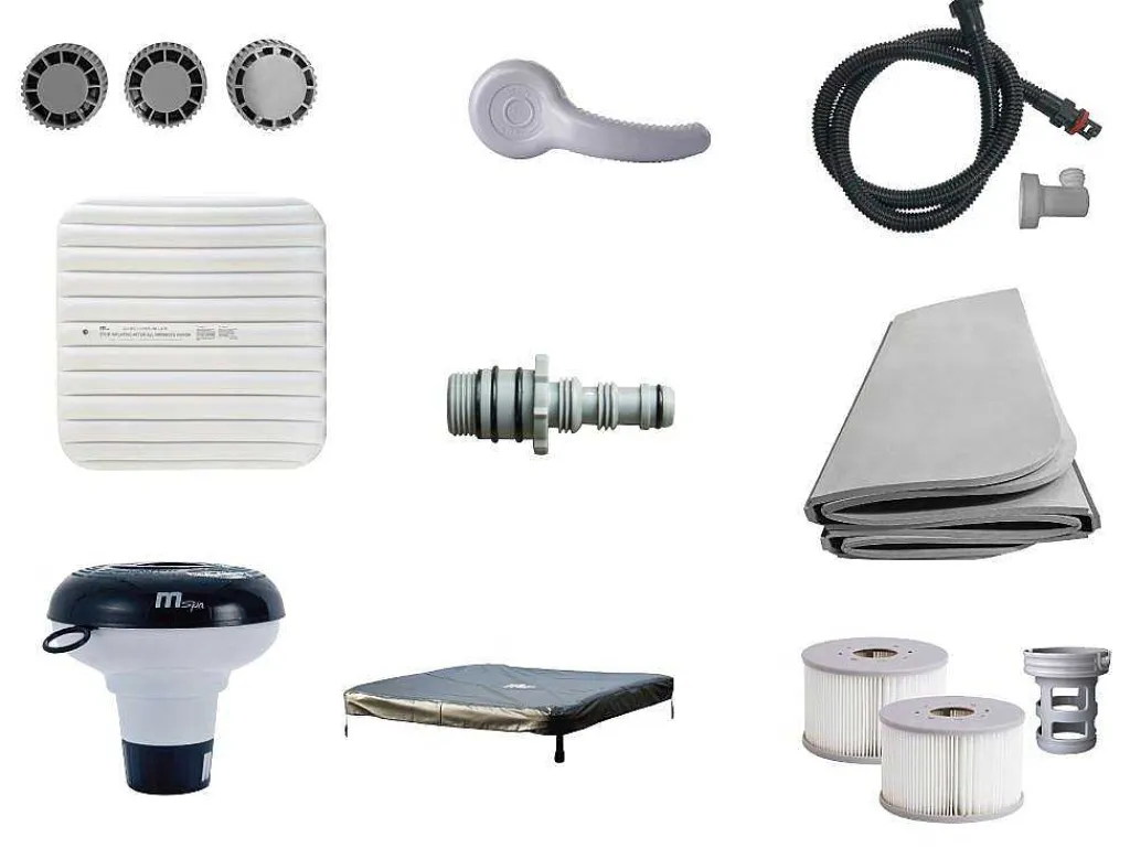 Bruine Halfharde Spa Met 6 Plaatsen Met Accessoires - 120 Stralen - L160 X B160 X H65 Cm - Makemo Van-Mspa Best