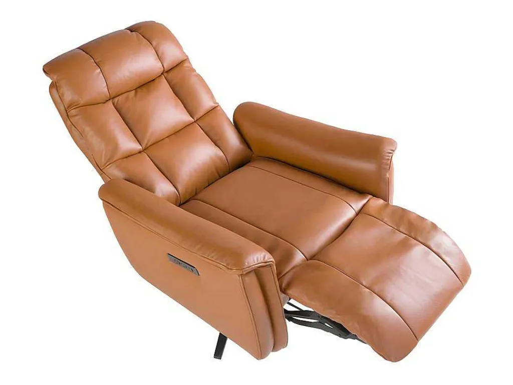 Bruine Leren Draaifauteuil 5117-Angel Cerda New
