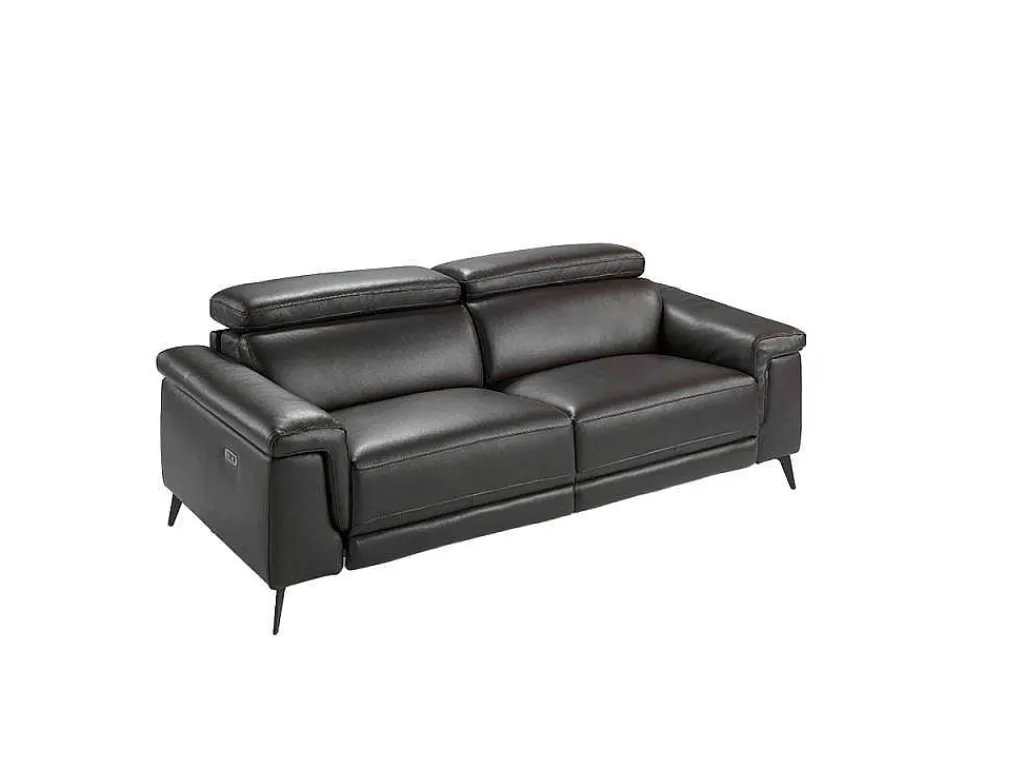 Bruine Leren 3-Zitsbank Met Relaxmechanisme 6051-Angel Cerda Outlet
