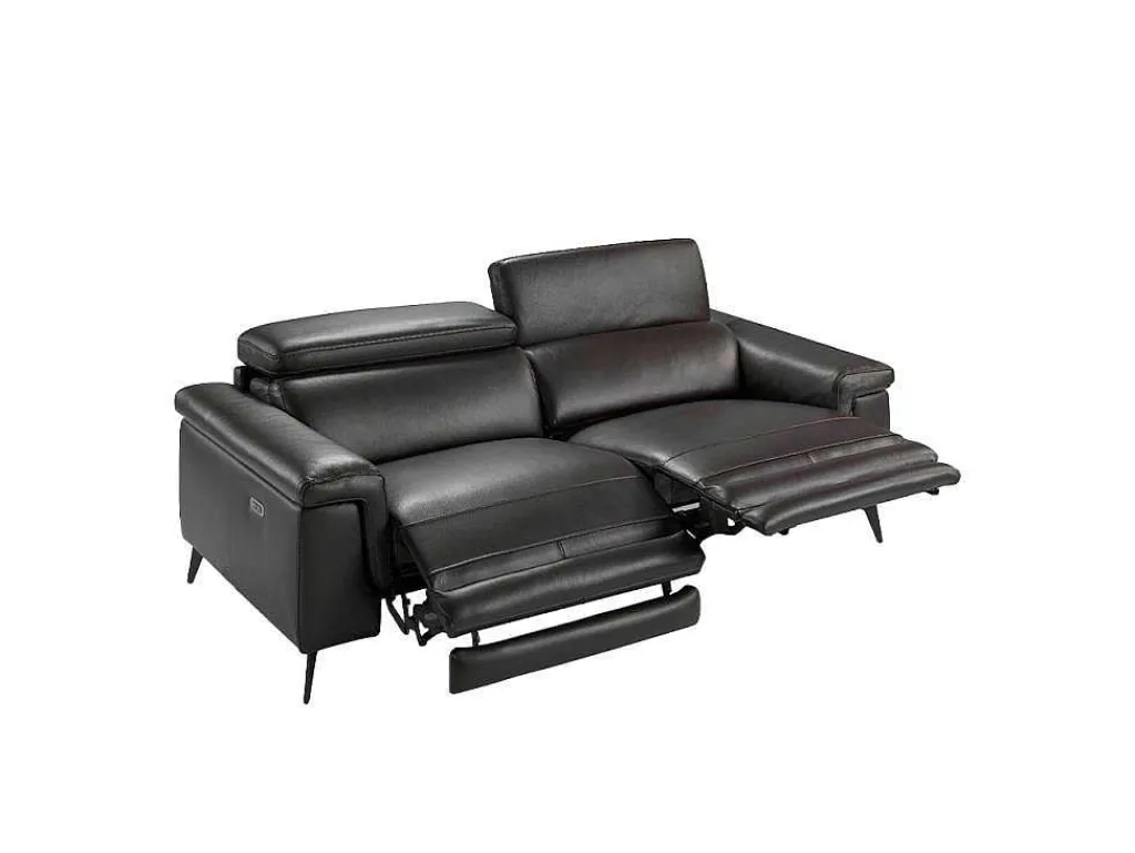 Bruine Leren 3-Zitsbank Met Relaxmechanisme 6051-Angel Cerda Outlet